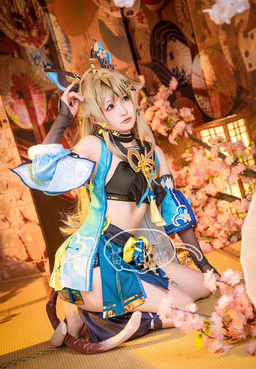 喵喵的喵吖 – 原神猫娘绮良良 cosplay-第2张