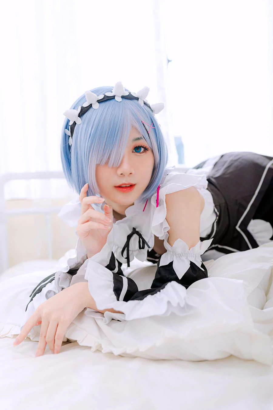 PoppaChan – Rem maid-Re-Zero cosplay-第1张