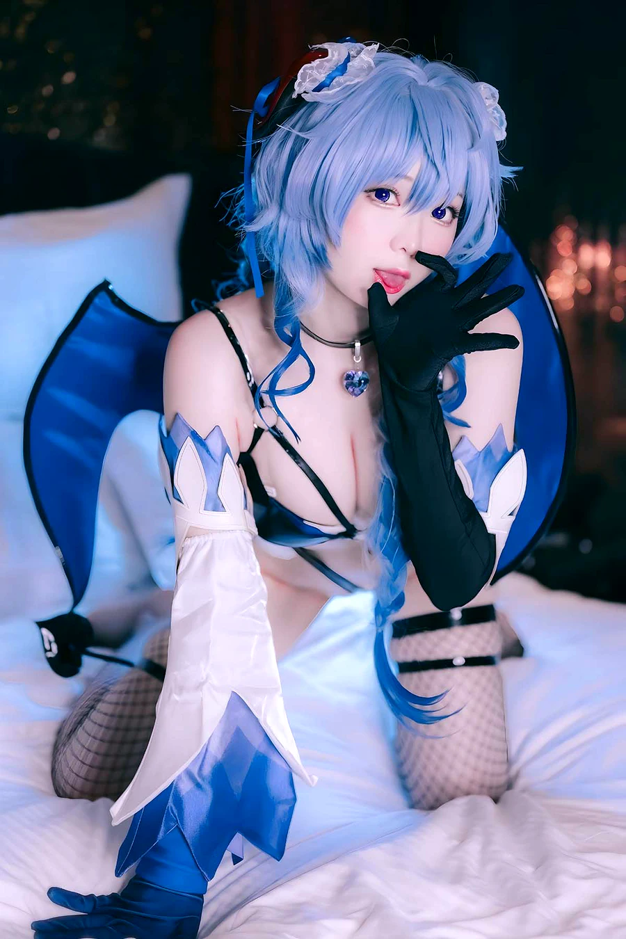 霜月shimo – Ganyu Succubus cosplay-第1张