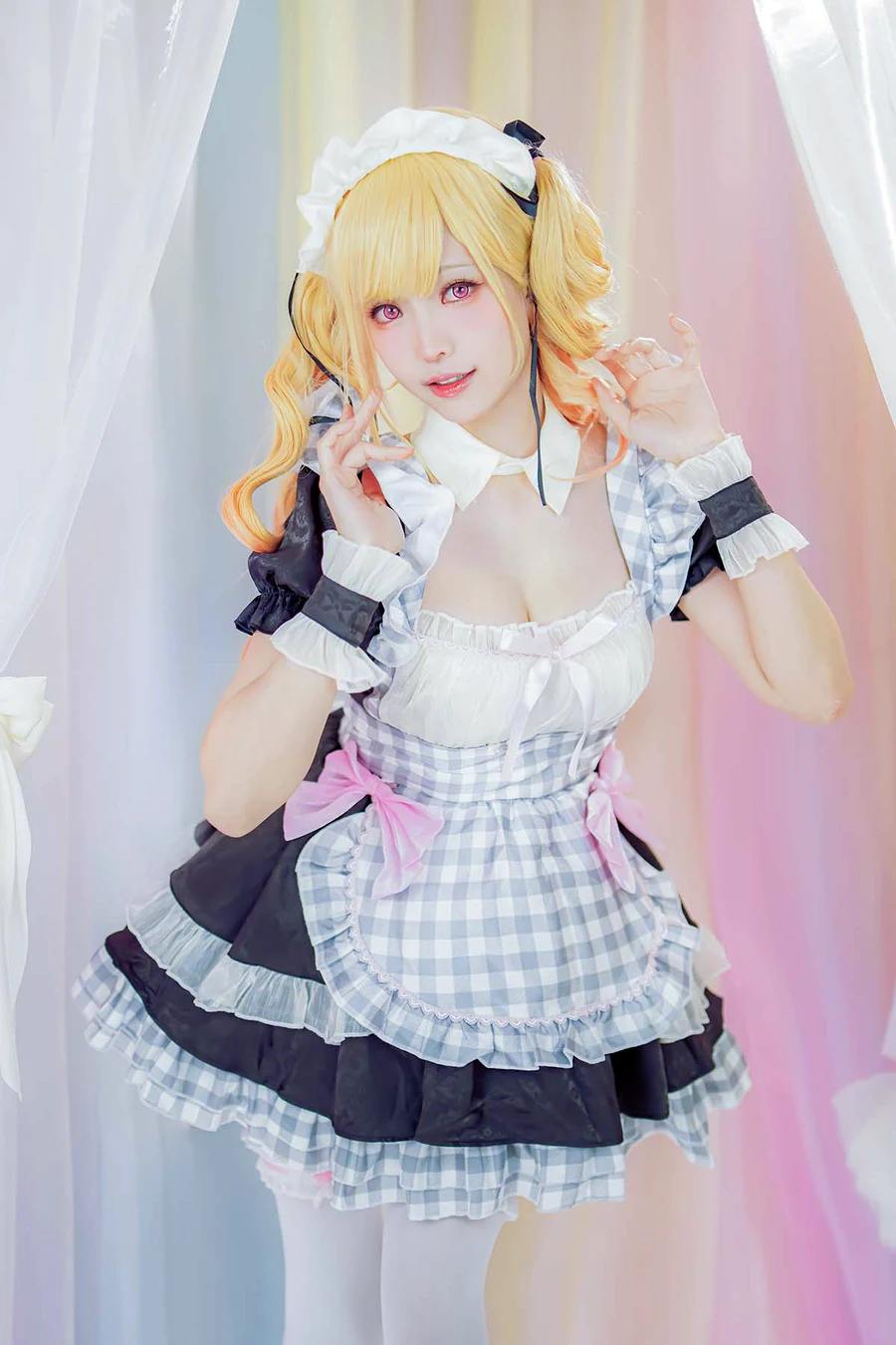 Ely_eee(ElyEE子) – Marin Kitagawa Maid cosplay-第1张