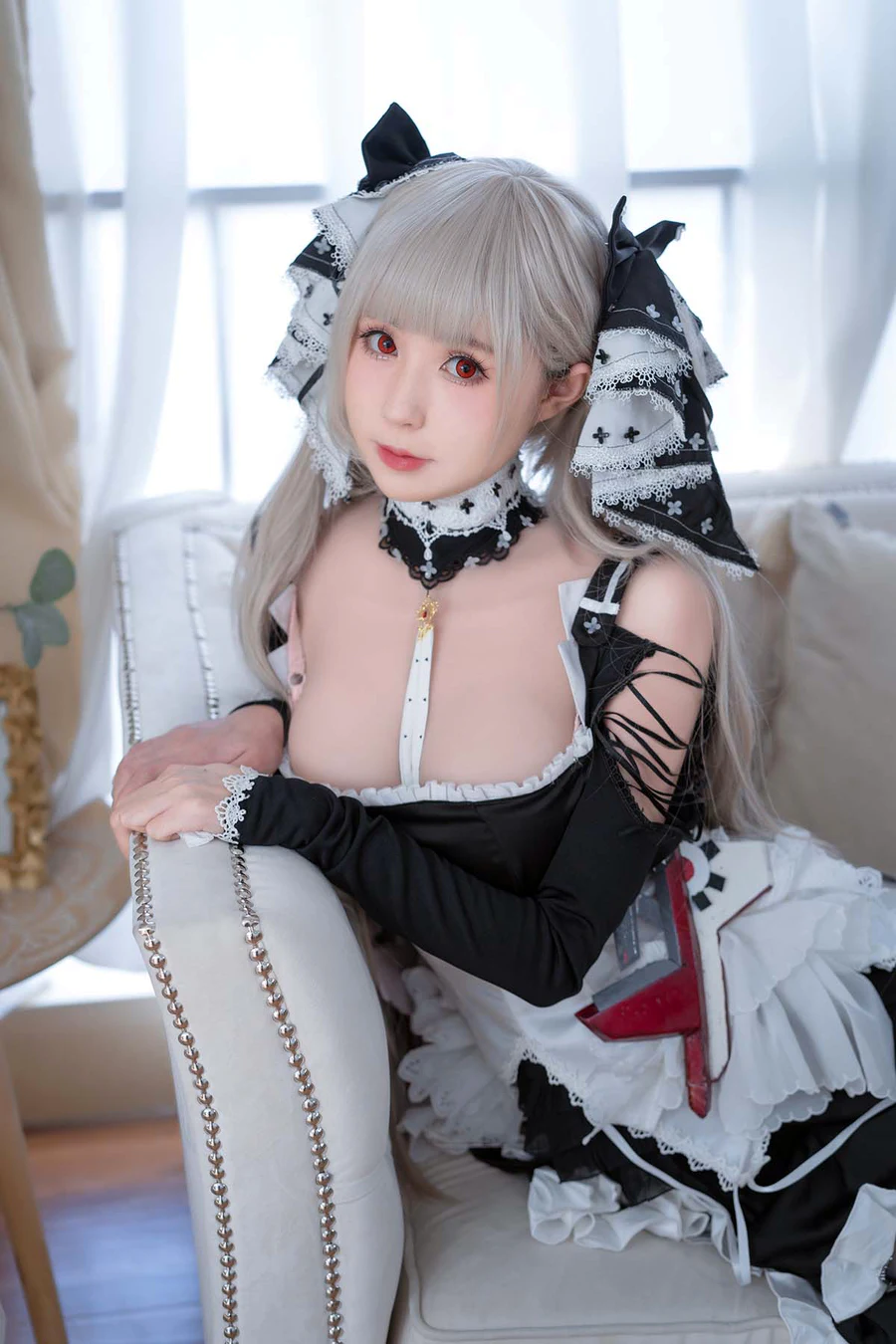 西园寺南歌写真 – 女仆本 可畏 cosplay-第1张