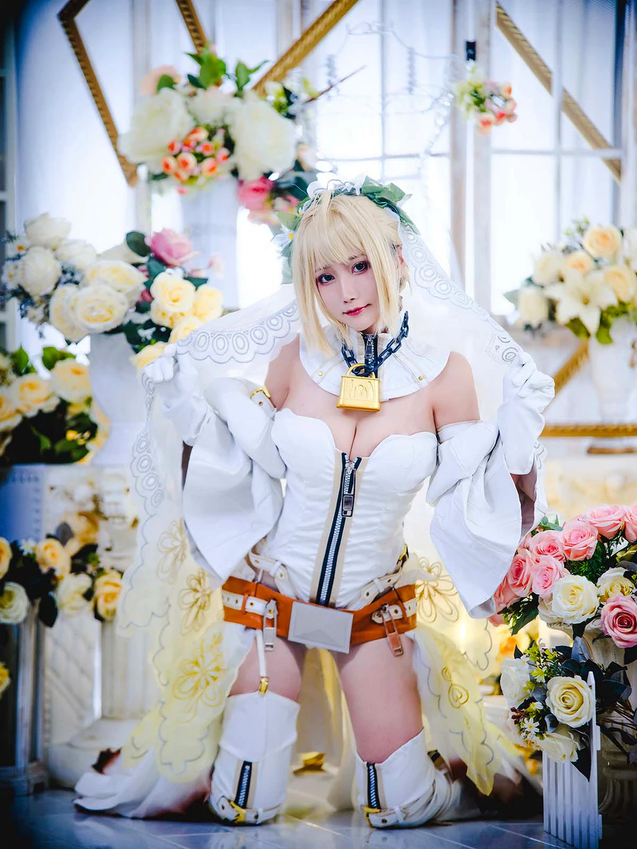 巴鲁巴鲁BaRu – 尼禄花嫁 cosplay-第1张