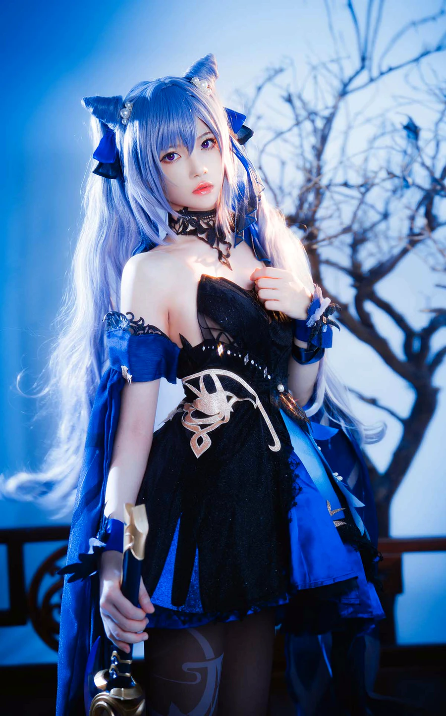 桜桃喵 – 刻晴 cosplay-第1张