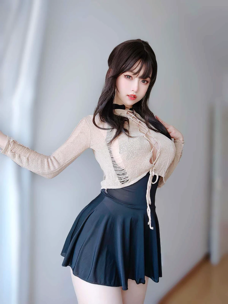 女主K – 初秋穿搭 cosplay-第1张