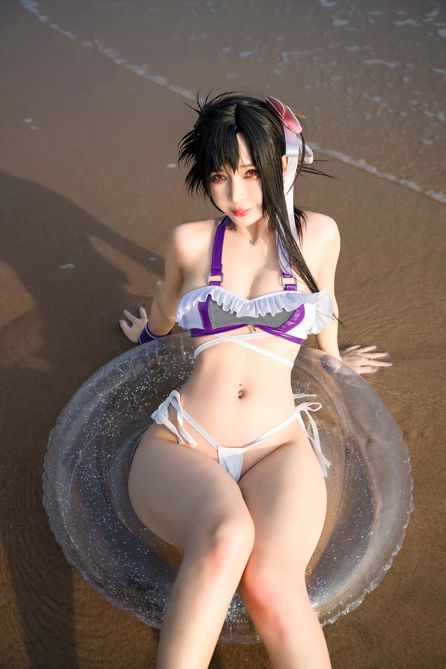 Umeko J – Tifa Swimsuit cosplay-第1张