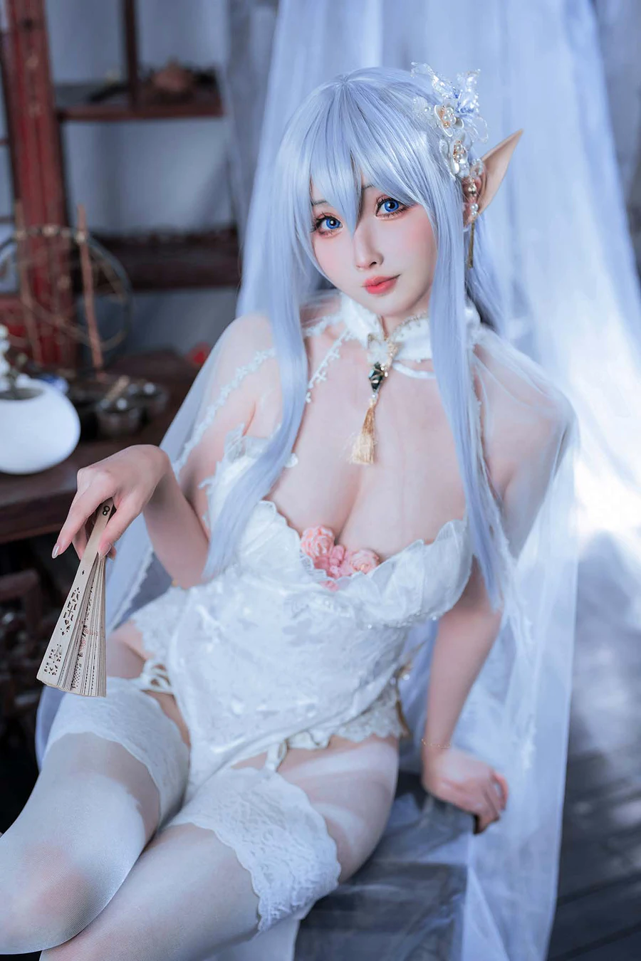 rioko凉凉子(肉扣热热子) – 阿尔比恩旗袍 cosplay-第1张