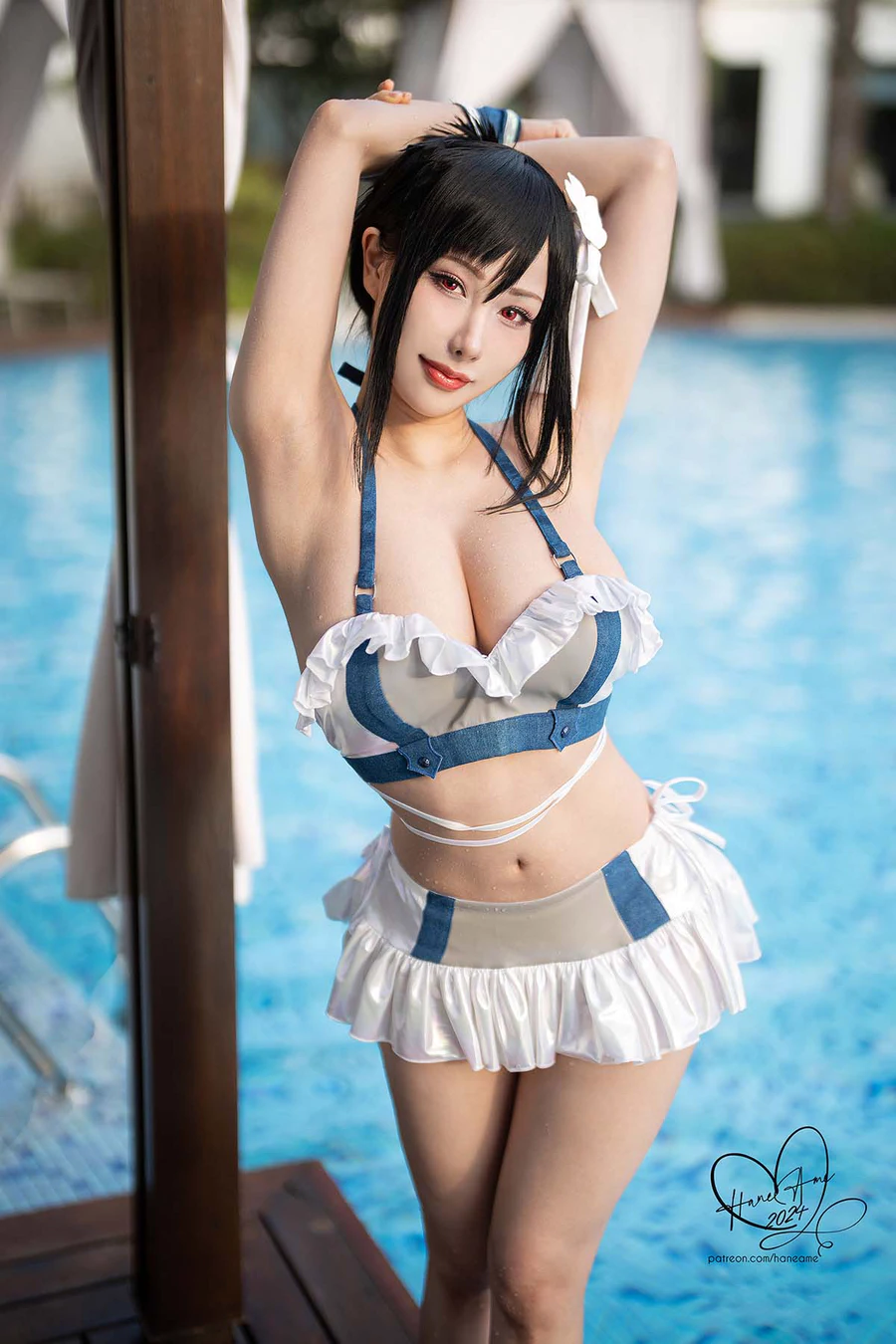 Hane Ame 雨波写真 – Final fantansy Tifa 泳裝 cosplay-第1张