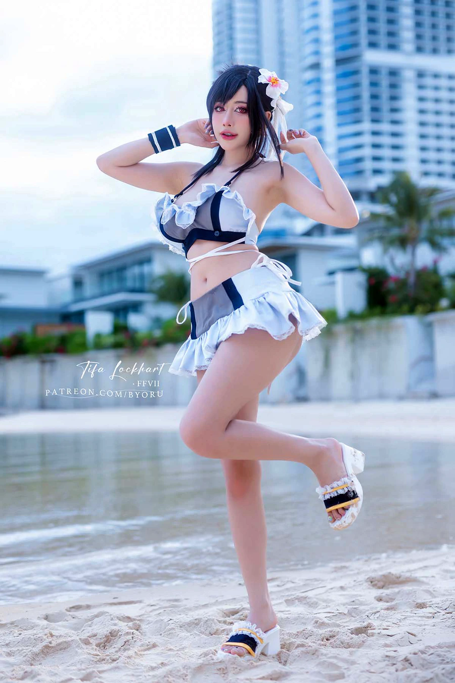 日本性感萝莉Byoru – Tifa Lockhart FFVII cosplay-第1张