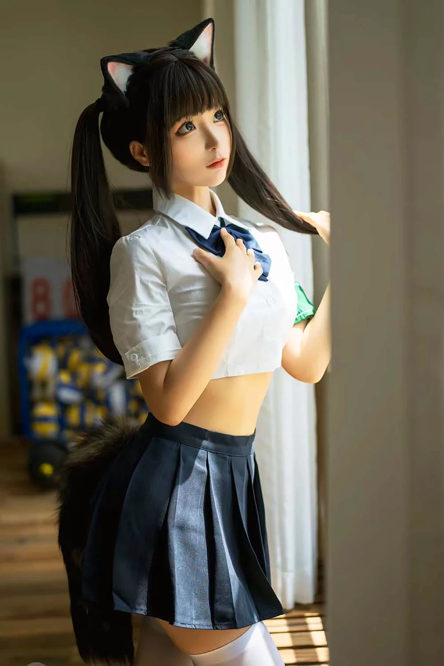 蠢沫沫 – 关于我学妹是个猫娘这件事 cosplay-第2张