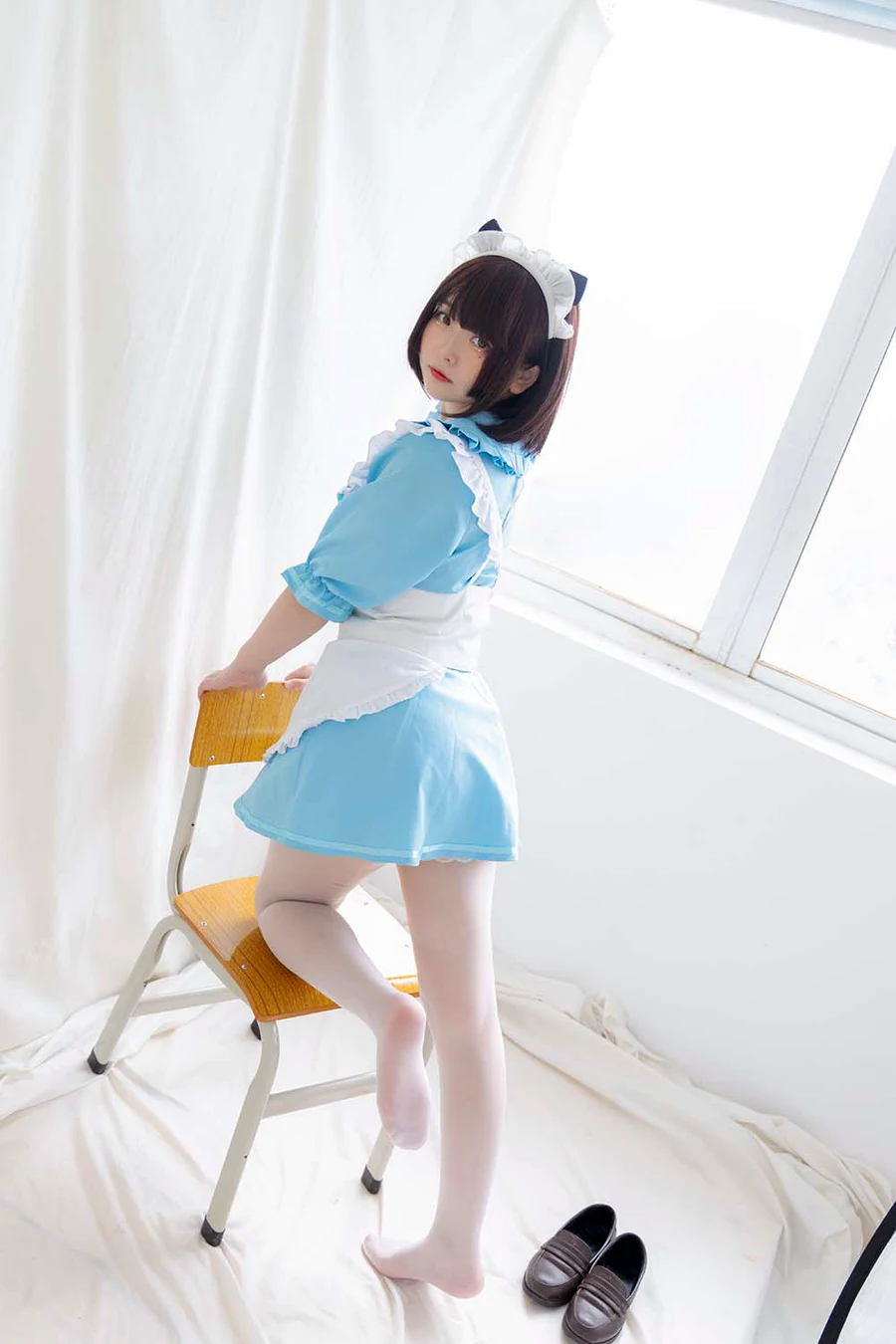 少女秩序 EXVOL.08 蓝白白仆 少女秩序-第2张
