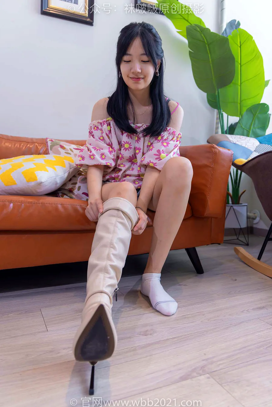 [BoBoSocks袜啵啵]NO.308 小甜豆-长靴、白棉袜、裸足 BoBoSocks袜啵啵-第2张