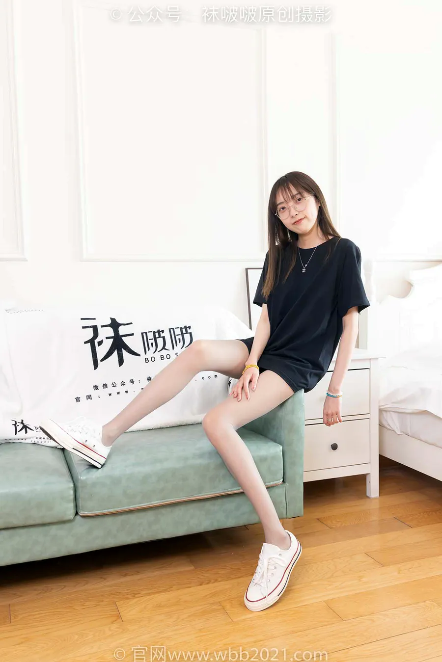 [BoBoSocks袜啵啵]NO.379 稚予-板鞋、灰丝 BoBoSocks袜啵啵-第1张