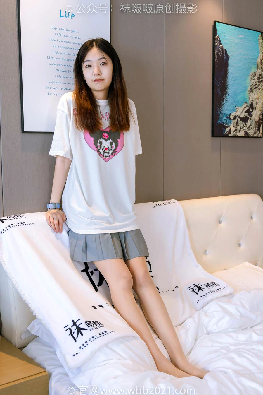 [BoBoSocks袜啵啵]NO.405 小甜豆-匡威板鞋、肉丝 BoBoSocks袜啵啵-第2张