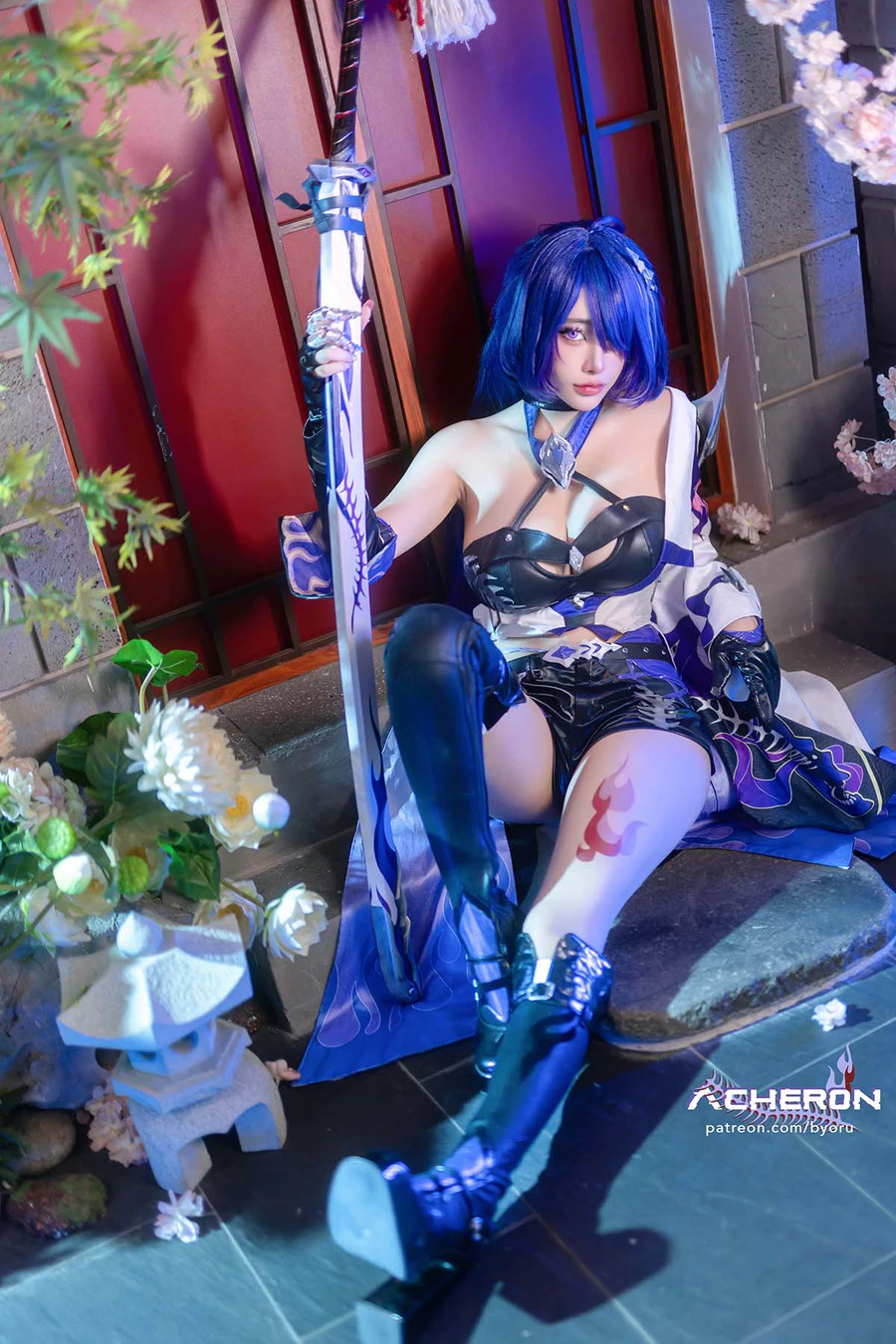 日本性感萝莉Byoru – Acheron 黄泉（星铁） cosplay-第1张