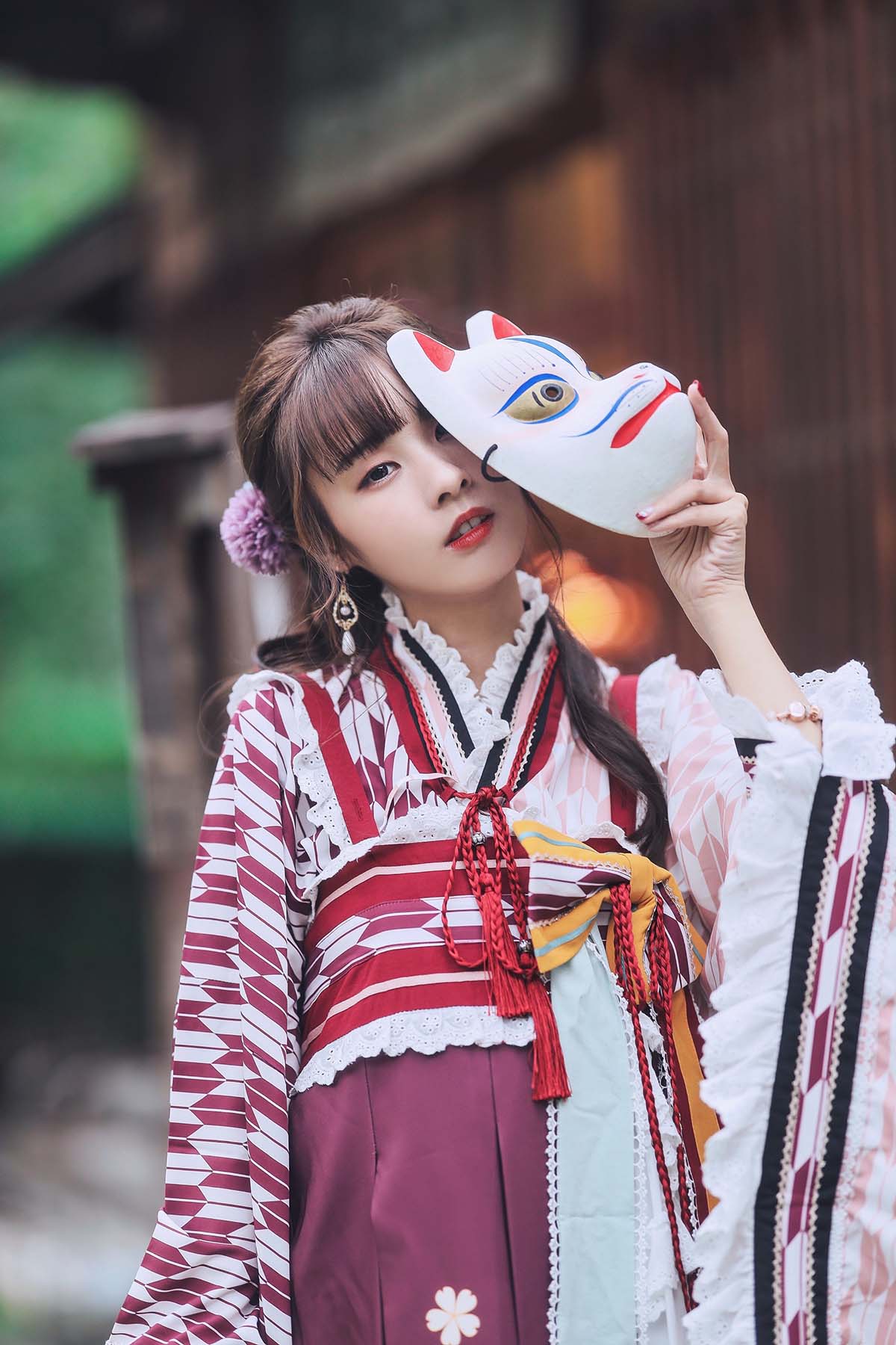 泥泥汝 – 神社巫女 cosplay-第1张