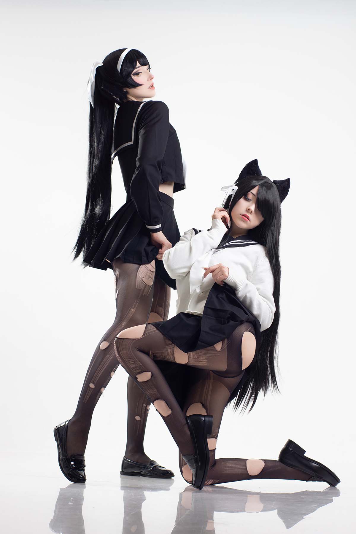 Candy Ball – Yuiko Atago&Takao (&Okuzumi) cosplay-第1张